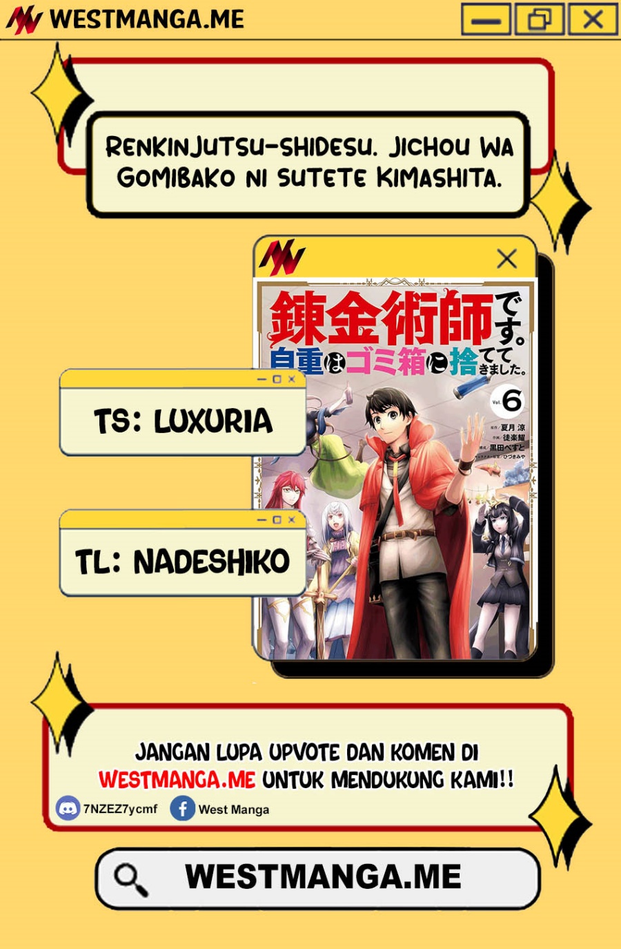 Renkinjutsu-shidesu. Jichou Wa Gomibako Ni Sutete chapter 27